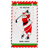 ゴルフユニーククリスマススモール抱き枕 スモールペーパーバッグ (正面)