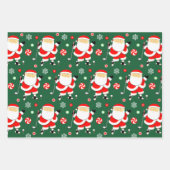 ゴルフユニーククリスマスホリデー ラッピングペーパーシート (正面)