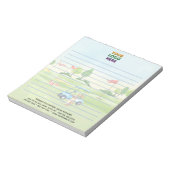 ゴルフユニークテーマロ企業のゴが並ぶ ノートパッド (回転)