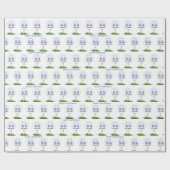 ゴルフユニークパーソナライズされたテーマ名誕生日 ラッピングペーパー (フラット)