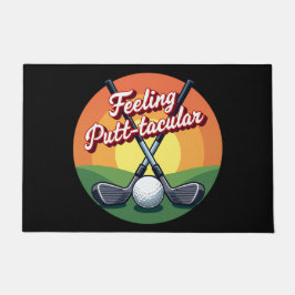 ゴルフユーモアのある引用文 ドアマット