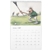 ゴルフユーモアのカレンダー カレンダー (1月 2027)