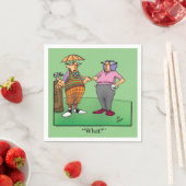 ゴルフユーモアカクテルパーティーナプキン スタンダードカクテルナプキン (インサイチュ)