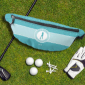 ゴルフユーモアパーおもしろいティーゴルファー女性ティール（緑がかった色）グリーン ファニーパック