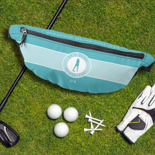 ゴルフユーモアパーおもしろいティーゴルファー女性ティール(緑がかった色)グリーン ファニーパック