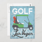 ゴルフラスベガスネバダ – レトロヴィンテージトラベル ポストカード (正面/裏面)