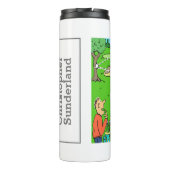 ゴルフラッキートリックショットカートゥーおもしろいン タンブラー (裏面)