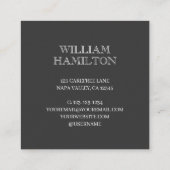 ゴルフラバークロスクラブ スクエア名刺 (裏面)