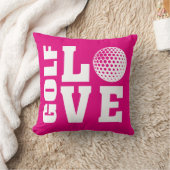 ゴルフラブピンク クッション (ブランケット)