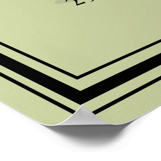 ゴルフリタイアパーテパーティーウェルカムサイン ポスター (角)