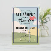 ゴルフリタイアパーテパーティー写真 招待状 (スタンド正面)