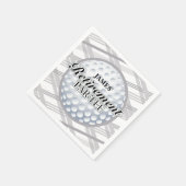 ゴルフリタイアメントパーティーカスタムナプキンス スタンダードカクテルナプキン (角)