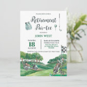 ゴルフリタイアメントパーティーグリーンツリーズコース 招待状 (スタンド正面)