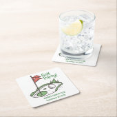 ゴルフリーグパーティーコースター スクエアペーパーコースター (インサイチュ)