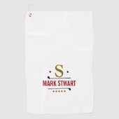 ゴルフレアモノグラム ゴルフタオル (正面)