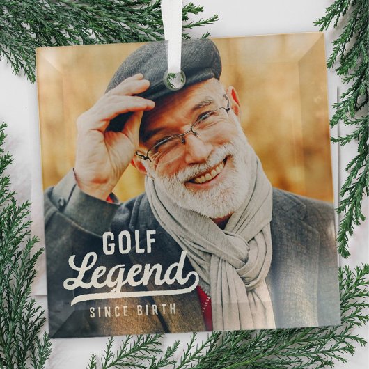 ゴルフレジェンドシスター誕生おもしろいモダンヴィンテージ ガラスオーナメント