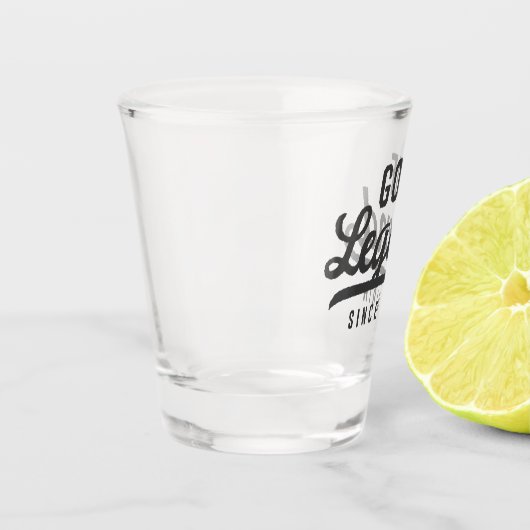 ゴルフレジェンドシスター誕生おもしろいモダンヴィンテージ ショットグラス (左)