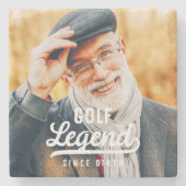 ゴルフレジェンドシスター誕生おもしろいモダンヴィンテージ ストーンコースター (正面)