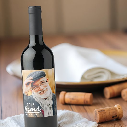 ゴルフレジェンドシスター誕生おもしろいモダンヴィンテージ ワインラベル