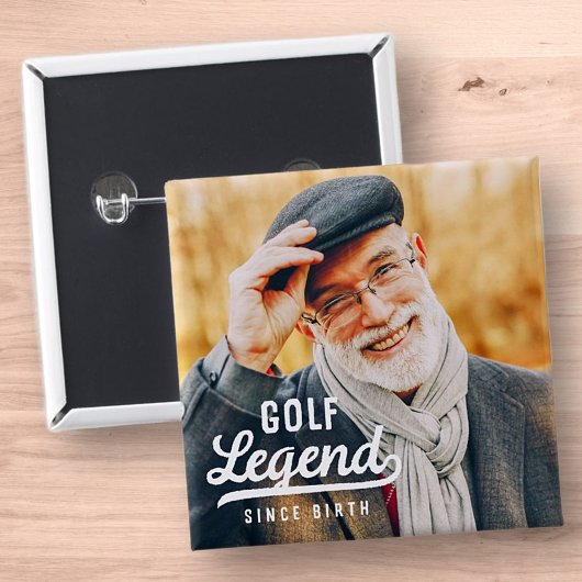 ゴルフレジェンドシスター誕生おもしろいモダンヴィンテージ 缶バッジ