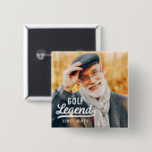 ゴルフレジェンドシスター誕生おもしろいモダンヴィンテージ 缶バッジ (正面&裏面)