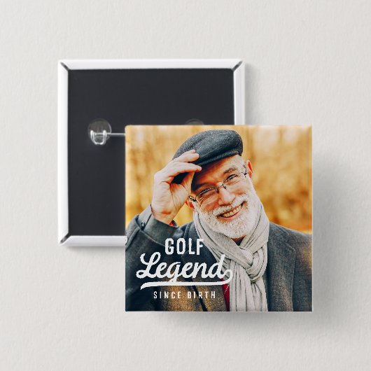 ゴルフレジェンドシスター誕生おもしろいモダンヴィンテージ 缶バッジ (正面&裏面)