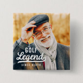 ゴルフレジェンドシスター誕生おもしろいモダンヴィンテージ 缶バッジ (正面)