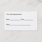 ゴルフレッスンアポイントメント名刺 名刺 (裏面)