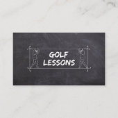 ゴルフレッスンコーチ先生インストラクター指示 名刺 (正面)