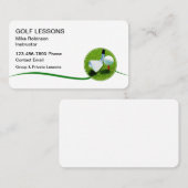 ゴルフレッスントレーニングインストラクター名刺 名刺 (正面/裏面)
