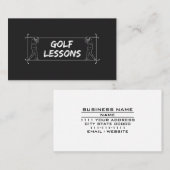ゴルフレッスン先生インストラクターコーチ指導 名刺 (正面/裏面)