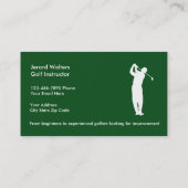 ゴルフレッスン名刺 名刺 (裏面)