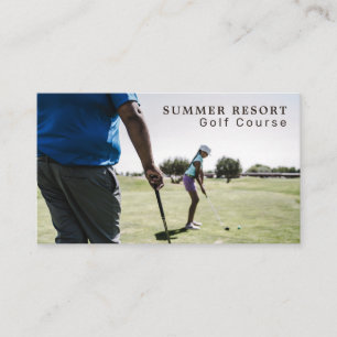 ゴルフレッスン、ゴルフクラブ、ゴルファー、ゴルフコーチ 名刺
