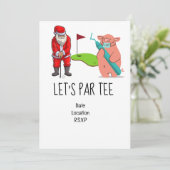 ゴルフレッツパークリスマスクリスマスクリスマスクリスマスパーティーを歯科医に提供 招待状 (スタンド正面)