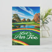 ゴルフレッツパーゴルフのプライドコースでティー 招待状 (スタンド正面)
