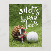 ゴルフレッツパーティーゴルファーのクリスマスパーティー ポストカード (正面)