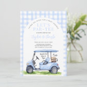 ゴルフレッツパーティーティータイムベビーシャワー招待状 招待状 (スタンド正面)