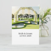 ゴルフレッツパーティー文字オンパッティンググリーン 招待状 (スタンド正面)