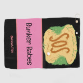 ゴルフレディーウーマンバンカーバベス ゴルフタオル (横)