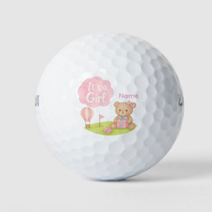 ゴルフレディーベア ベビーシャワーのための女の子デザイン ゴルフボール