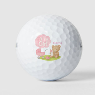 ゴルフレディーベア ベビーシャワーのための女の子 ゴルフボール