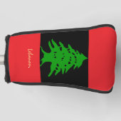 ゴルフレバノン&レバノン国旗RE /ゴルフクラブカバー ゴルフヘッドカバー (正面)