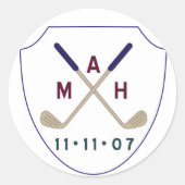 ゴルフロゴ ラウンドシール (正面)