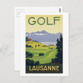 ゴルフローザンヌスイス ポストカード (正面/裏面)