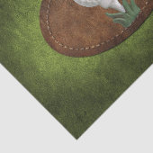 ゴルフヴィンテージフェイクグリーンレザー 薄葉紙 (詳細)