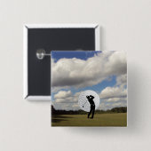 ゴルフ世界 缶バッジ (正面&裏面)