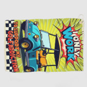 ゴルフ中毒ユーモア ゴルフタオル (横)