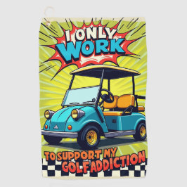 ゴルフ中毒ユーモア ゴルフタオル