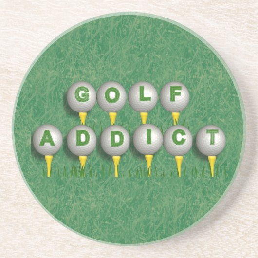 ゴルフ中毒者 コースター (正面)