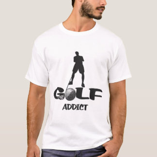 ゴルフ中毒者 Tシャツ